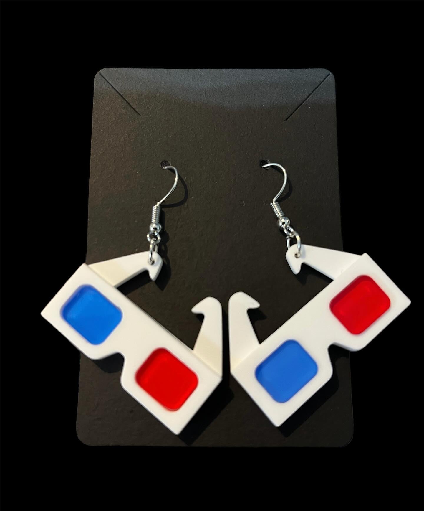3D Glasses Earrings
