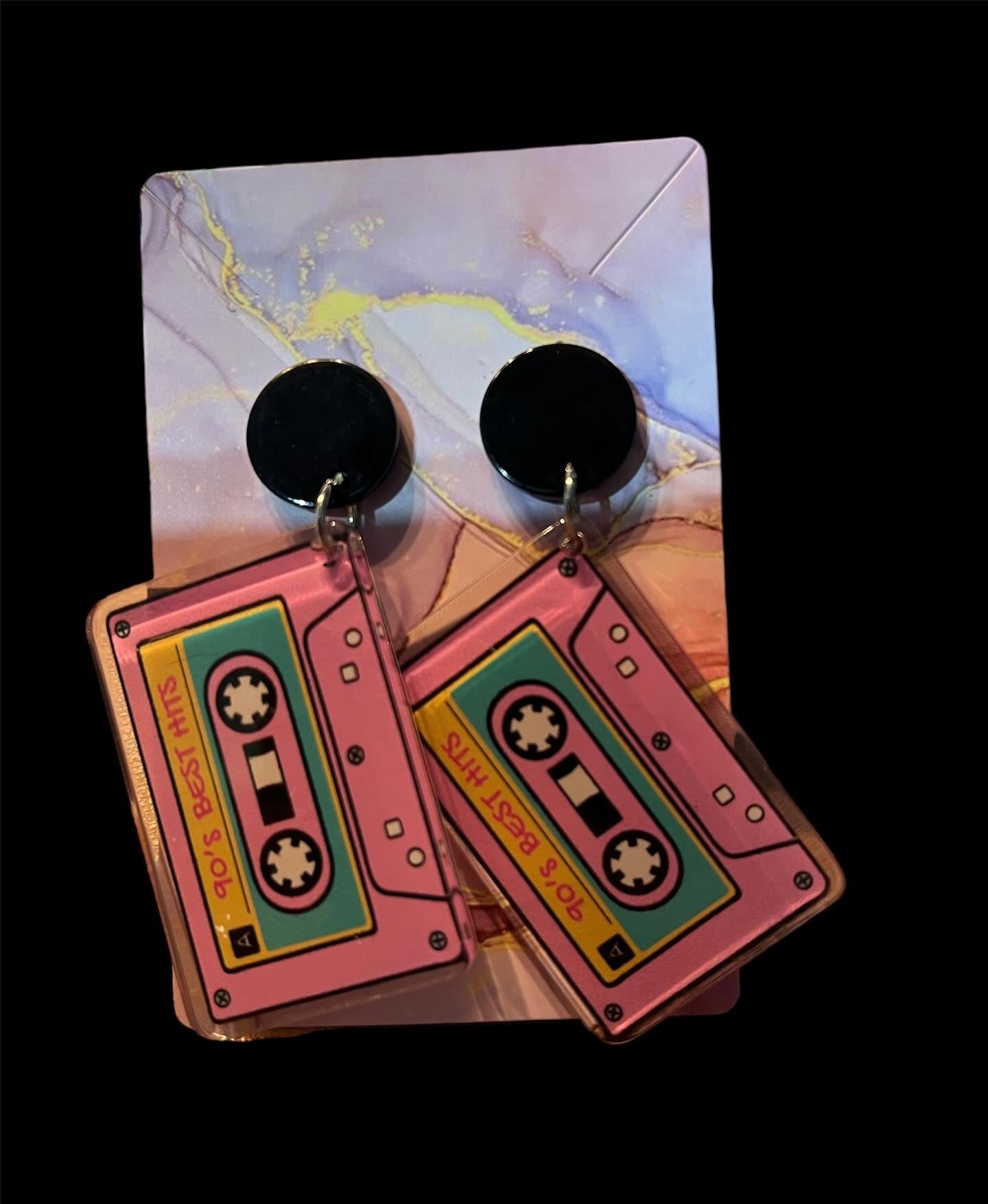 Cassette Tape Earrngs