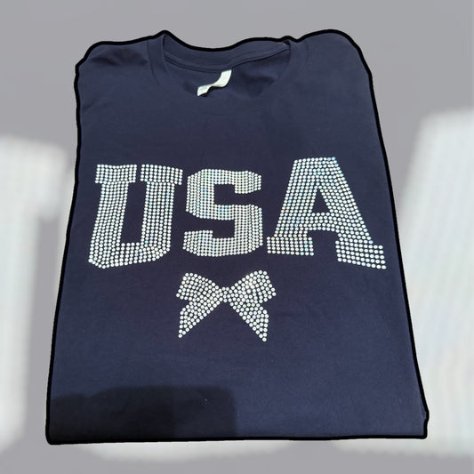 USA Rhinstone Tee